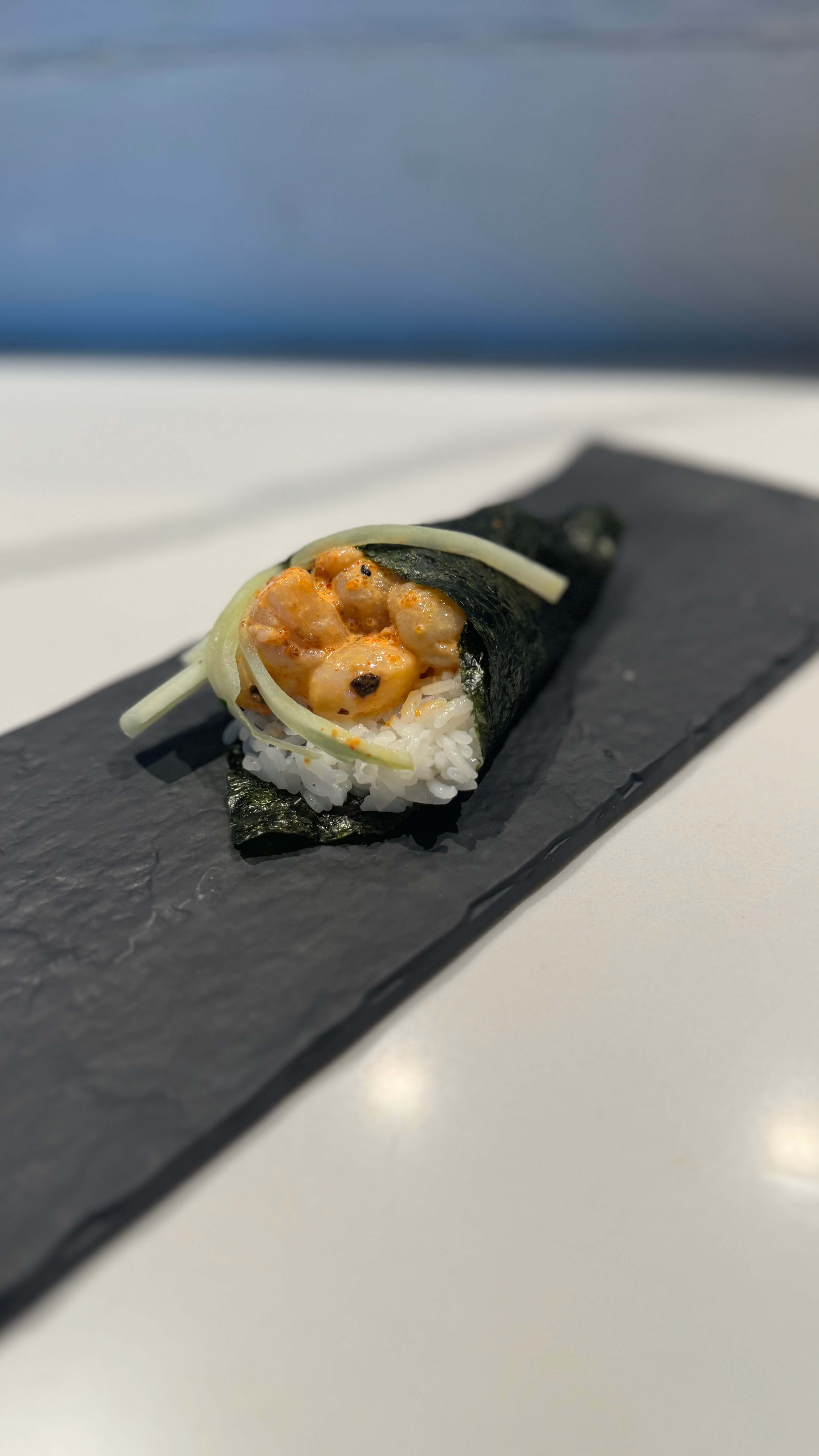 Spicy Scallop Hand Roll